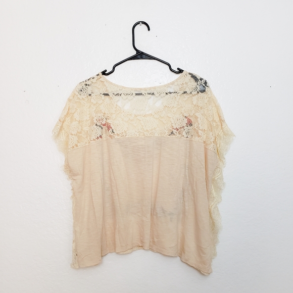 Kimchi Blue Embroidered Lace Poncho Tee - Picture 7 of 9